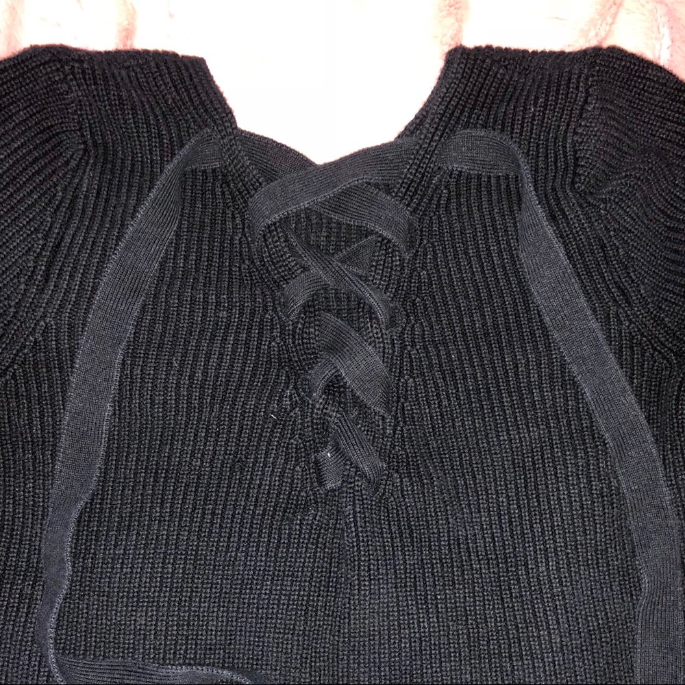 Reversible Black Sweater